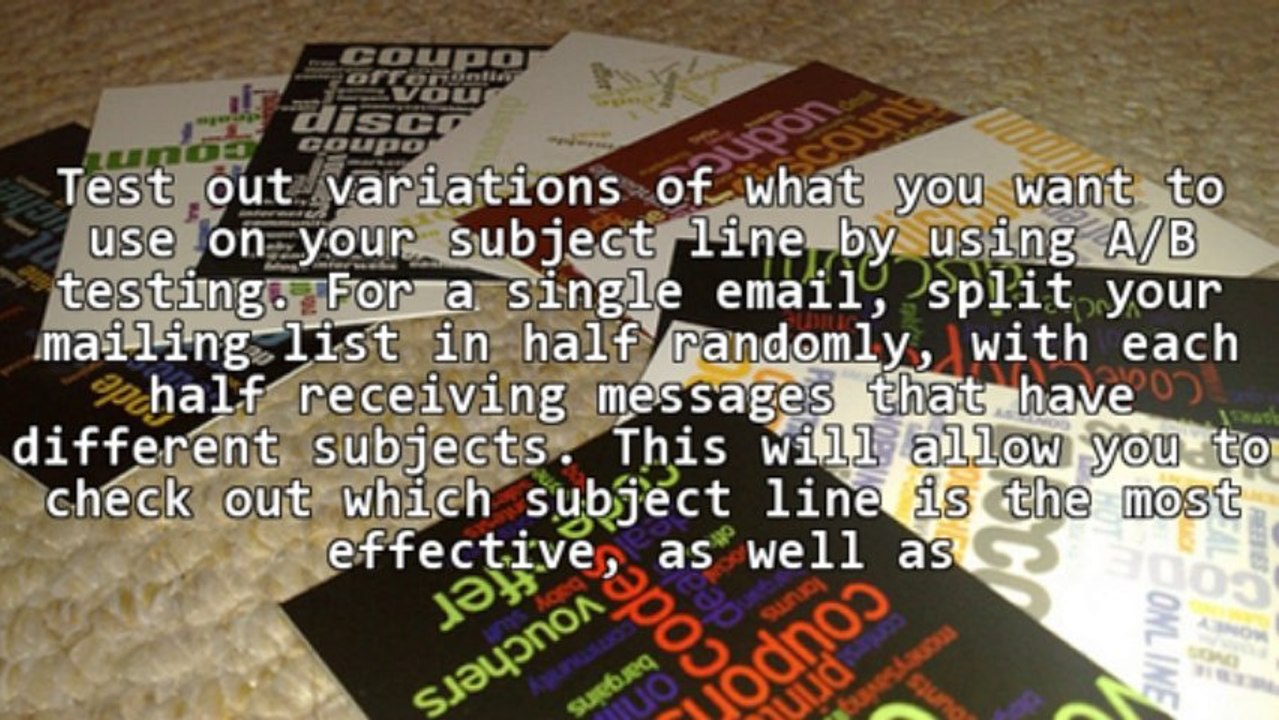 Looking For Tips On Marketing Via Email? Try These Wonderful Ideas!