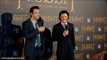 Luke Evans y Richard Armitage en la premiere de 'El Hobbit'