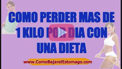Como perder más de 1 kilo por día con una dieta