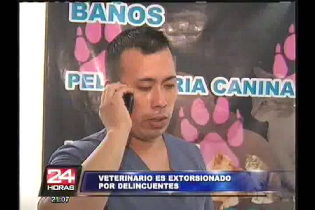 Extorsionadores exigen pago de cupos a joven veterinario en Breña