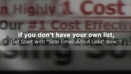 Solo Email Ads 4 Less