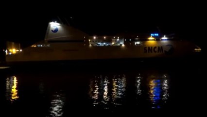 Port de Bastia départ du navire  PASCAL  PAOLI