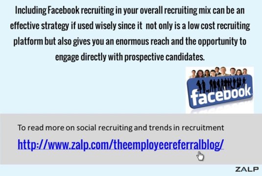 Social Media Recruiting with Facebook Recruitment: Zalp