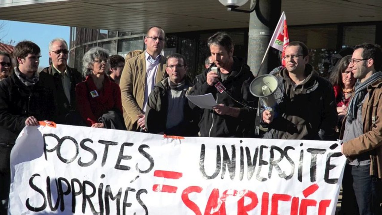 Rassemblement Intersyndical contre le budget de l'UPPA