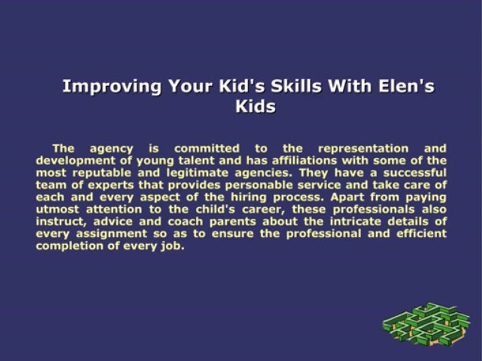 Elen's kids - A reputed modeling and talent agency