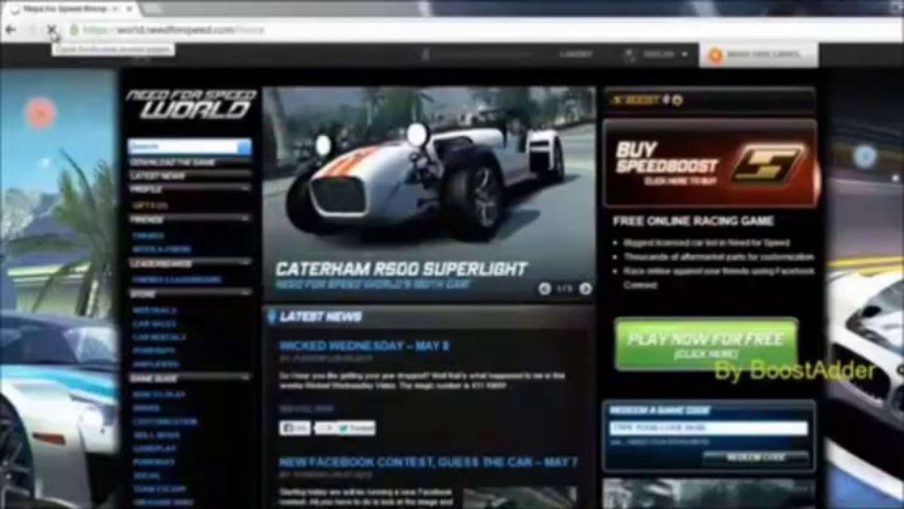 Need for Speed World Boost hack December free download no survey 2013