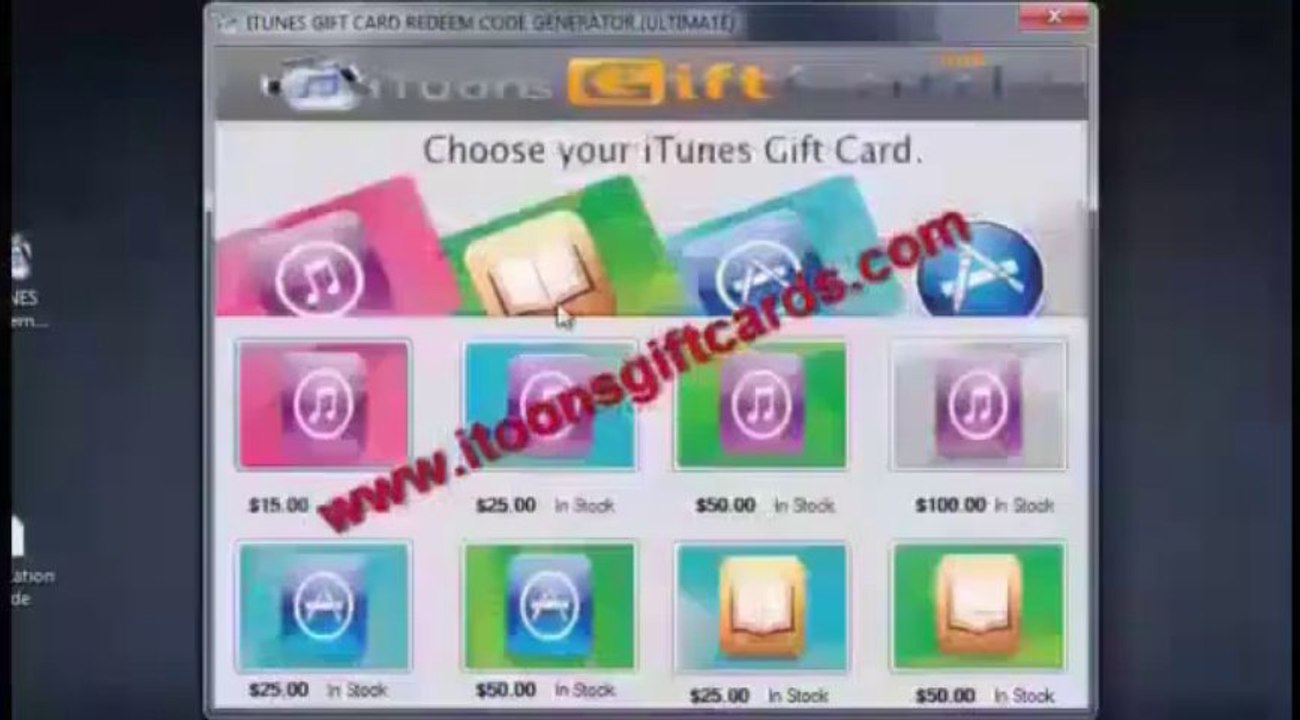 iTunes Gift Card Codes Generator 2013 Update Version