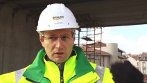 Interview Alex Dumas lors de la visite publique du chantier du Cristal