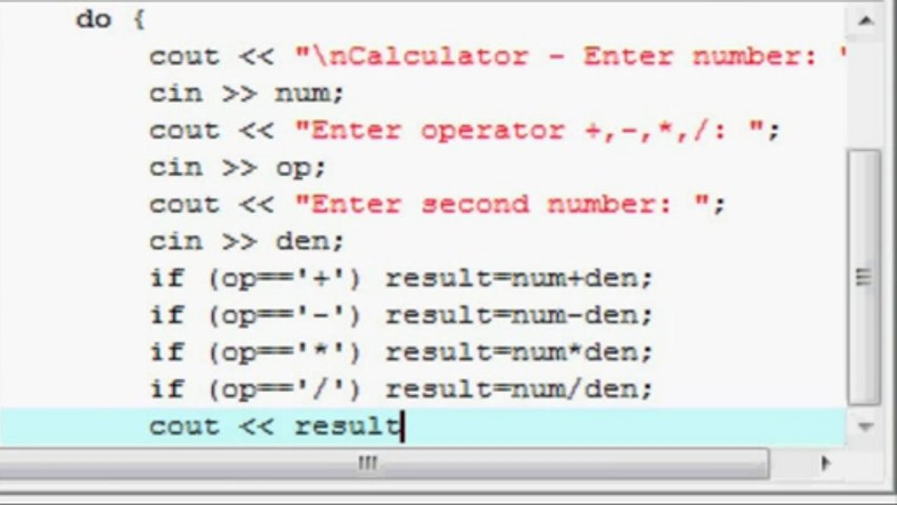 C++ calculator