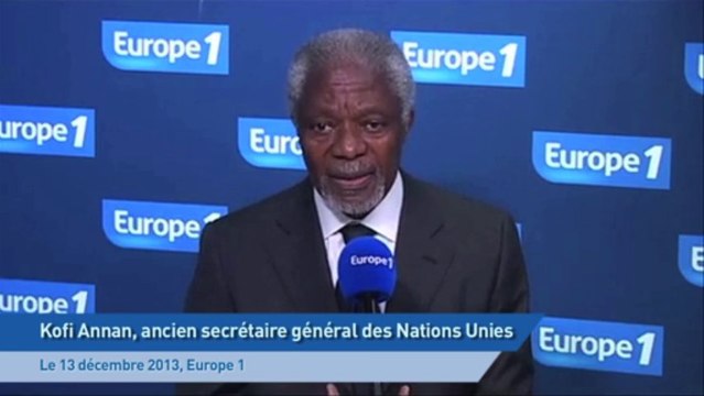 Kofi Annan soutient François Hollande en Centrafique