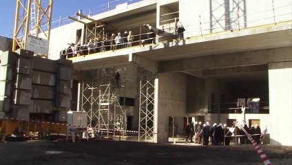 Porte ouverte au chantier de construction du cinéma Le Cristal