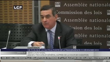 Travaux en commission : Audition précédant la nomination de M. Jean-Louis Nadal, nouveau président de la Haute autorité pour la transparence de la vie publique