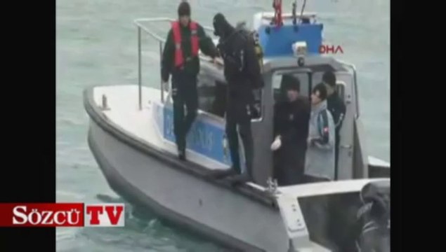 Polis denizde ceset aradı