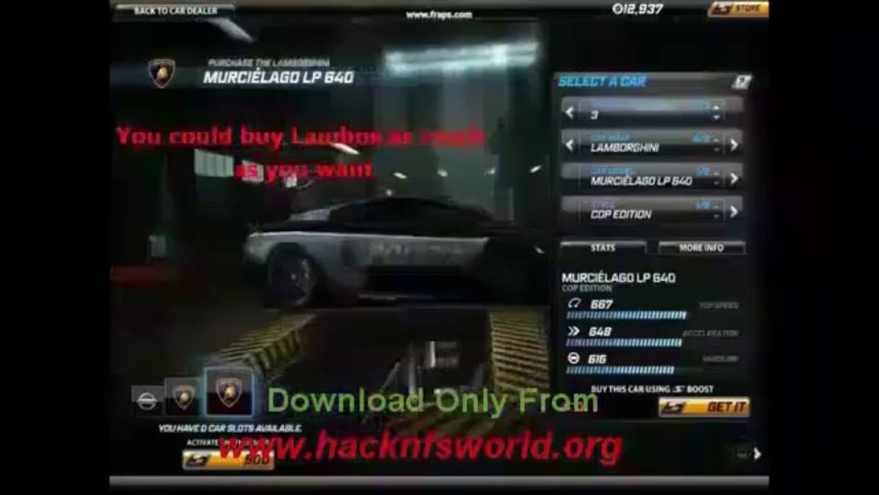 Need For Speed World Boost Generator