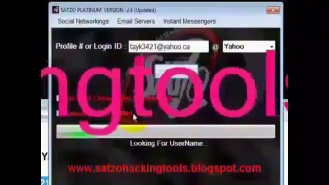 yahoo email password hack