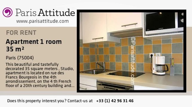 Studio Apartment for rent - Musée Picasso, Paris - Ref. 6272