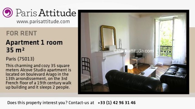 Alcove Studio Apartment for rent - Les Gobelins, Paris - Ref. 2171