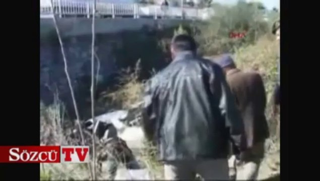 Alanya'da otomobil dereye uçtu 1 ölü