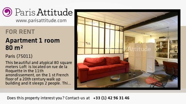 Alcove Studio Loft for rent - Voltaire, Paris - Ref. 8254