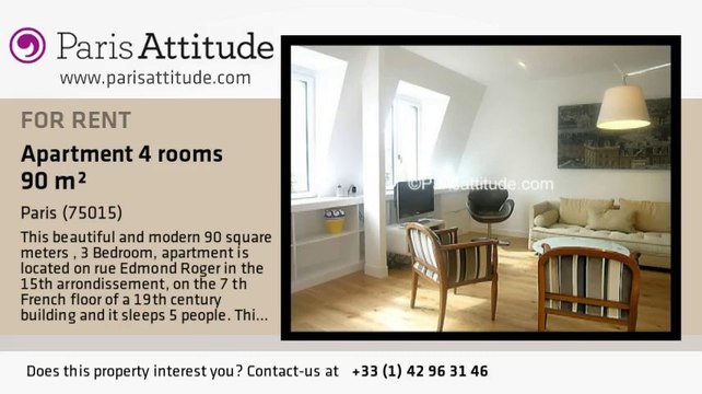 3 Bedroom Apartment for rent - Commerce, Paris - Ref. 7226