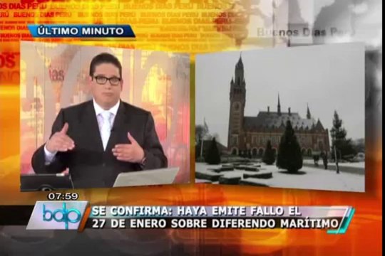 Corte de La Haya: Fallo de polémica entre Perú y Chile se entregará el 27 de enero