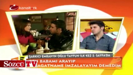 Emrah'ın oğlu Tayfun canlı yayında konuştu