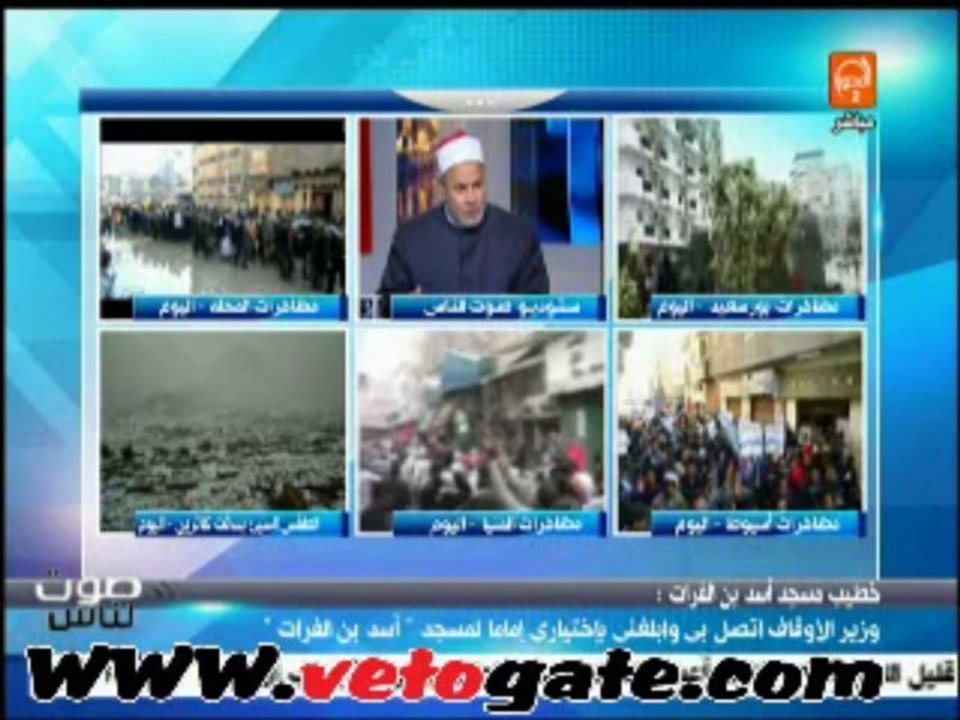 لقاء وخطيب مسجد أسد بن الفرات على قناة المحور  2