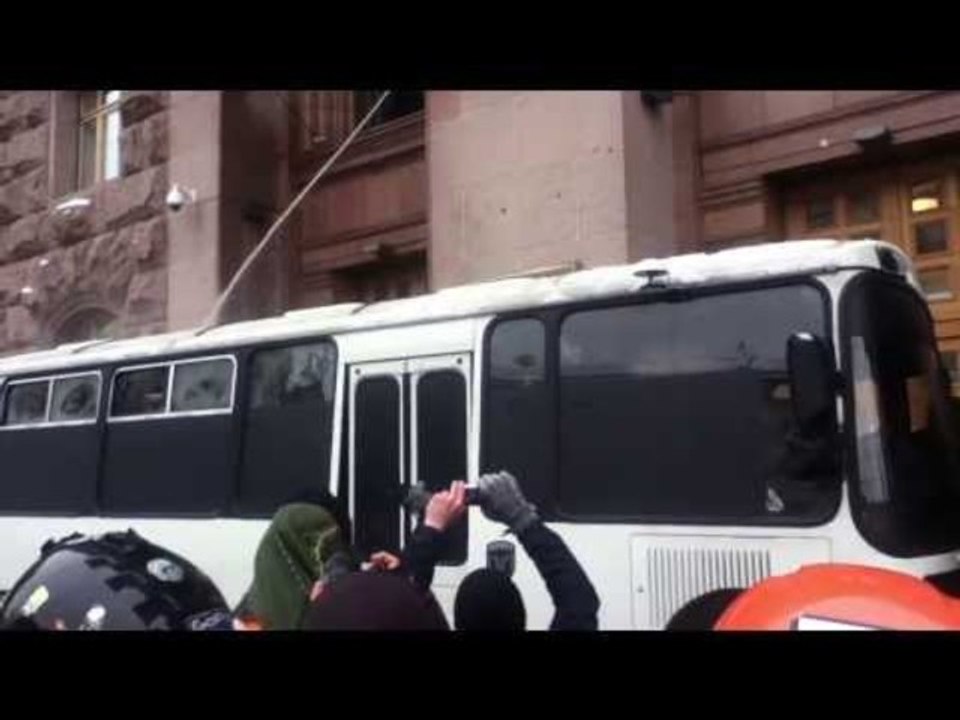 Tense Standoff Between Protesters and Police