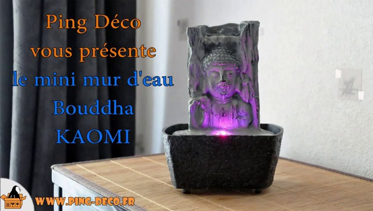 Fontaine d'intérieur mur d'eau Bouddha KAOMI (WWW.PING-DECO.FR)