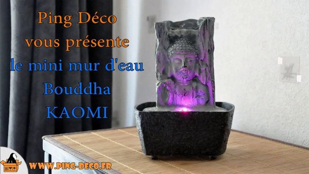 Fontaine d'intérieur mur d'eau Bouddha KAOMI (WWW.PING-DECO.FR)