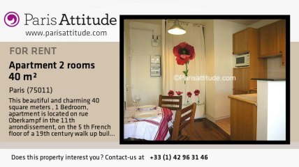1 Bedroom Apartment for rent - Parmentier, Paris - Ref. 6525