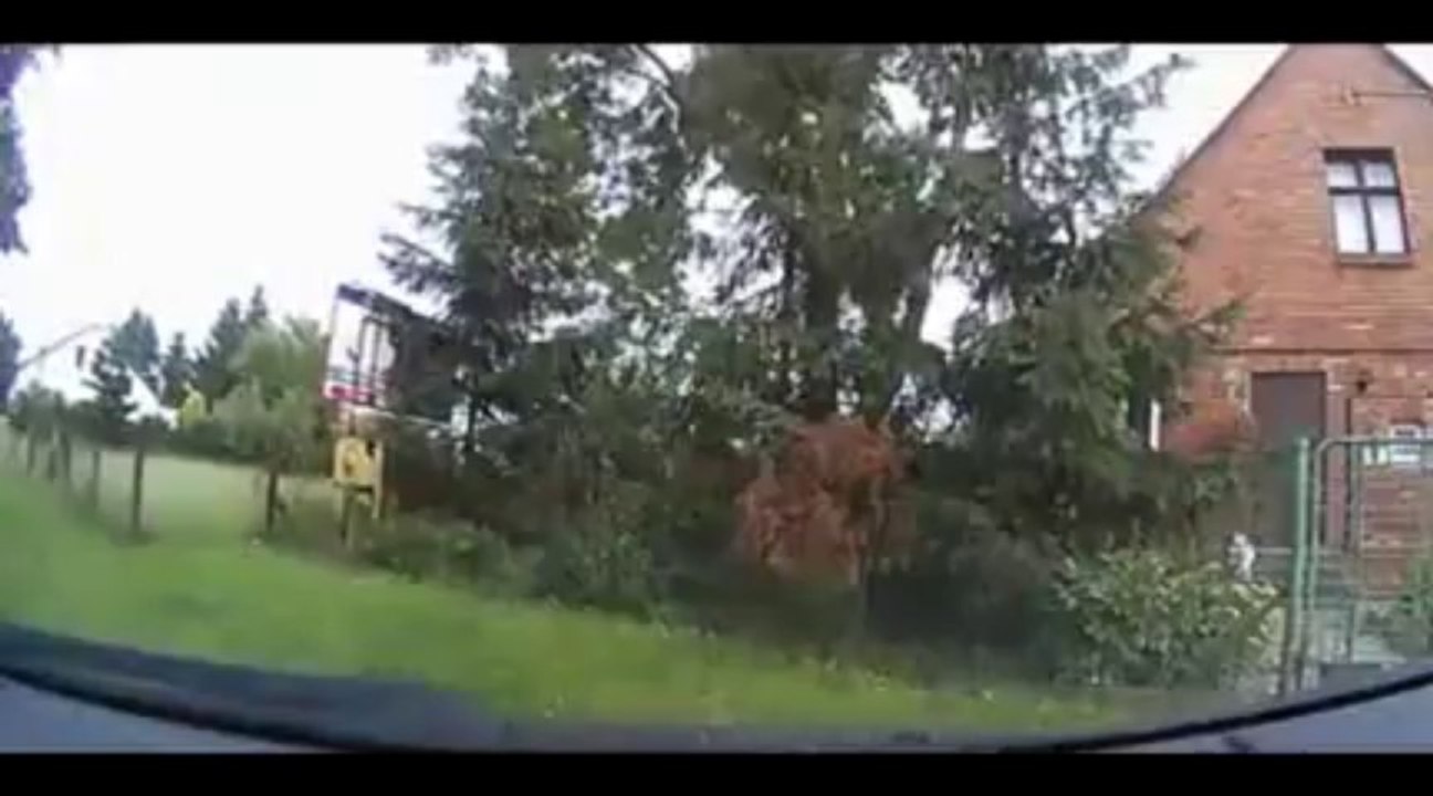 Car Explodes into Tree