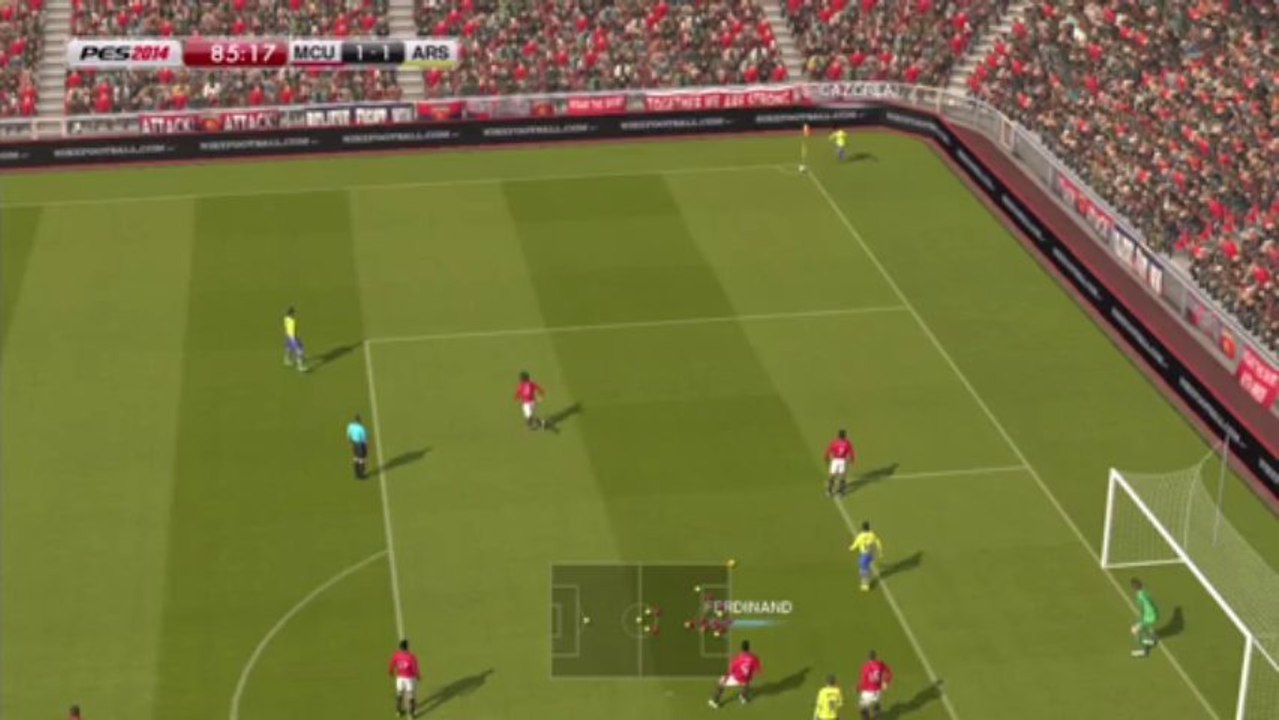 Pro Evolution Soccer 2014 Manchester United vs. Arsenal Londyn Gameplay HD