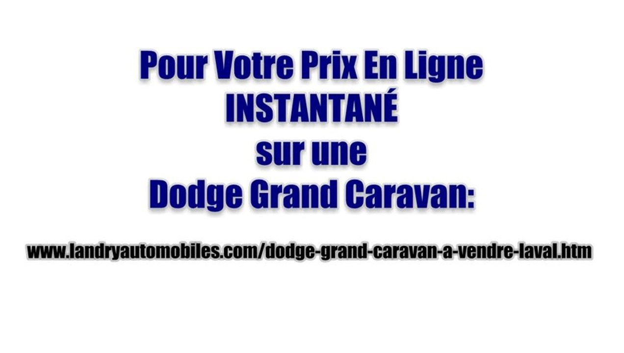 Dodge Grand Caravan BlackTop 2014 Blanc disponible chez Landry Automobiles