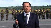 Déclaration de François Hollande lors de son arrivée en Guyane