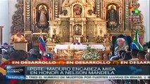 Pdte. Maduro encabeza misa en honor a Mandela en Caracas