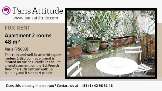 1 Bedroom Apartment for rent - Temple, Paris - Ref. 2286