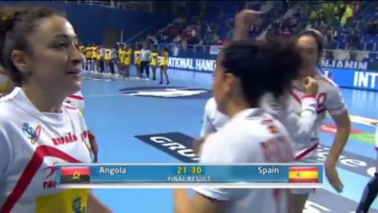 Mundial femenino Serbia: España  30-21 Angola