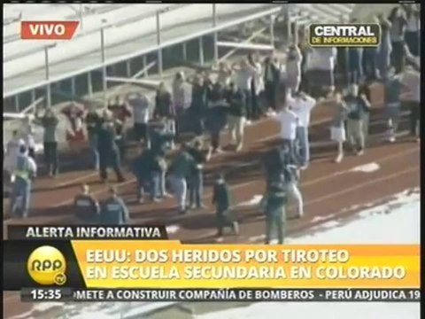 VIDEO: tiroteo en escuela secundaria de Colorado en EEUU deja dos heridos