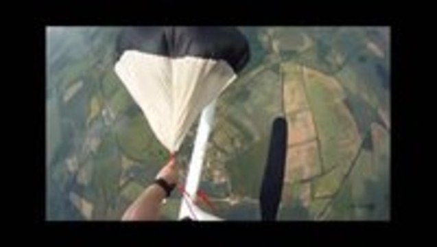 Skydiver's Parachute Deploys Early, Nearly Crashes Chopper