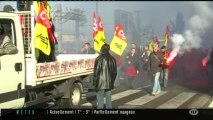 Réforme ferroviaire : Manifestation des cheminots à Toulouse