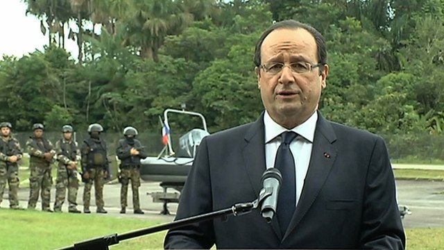 Présentation du dispositif de protection du territoire en Guyane, à la base aérienne de Cayenne-Matoury