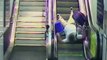CCTV Footage. How People Fall From Escalators - Various Incidents !!