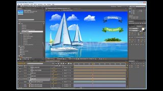 Yacht Sailing Island Travel Intro - After Effects Template