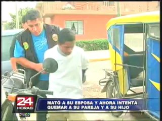 VIDEO: Sujeto intentó asesinar a su esposa e hija en Santa Anita