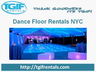 Tent Rentals New York City