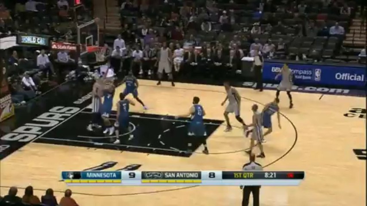 Le panier gag de Tony Parker