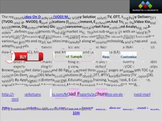 Video On Demand (VOD) Market - 2018