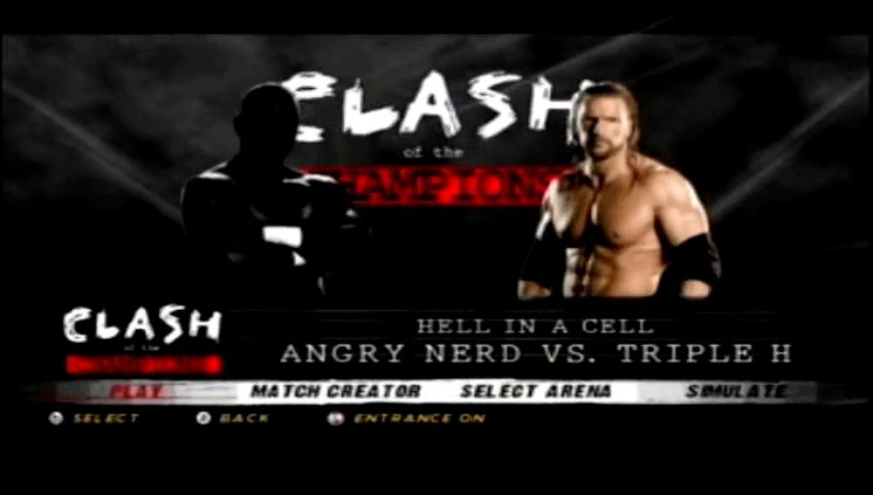 WWE12 - Nerd Vs HHH (Hell In A Cell)