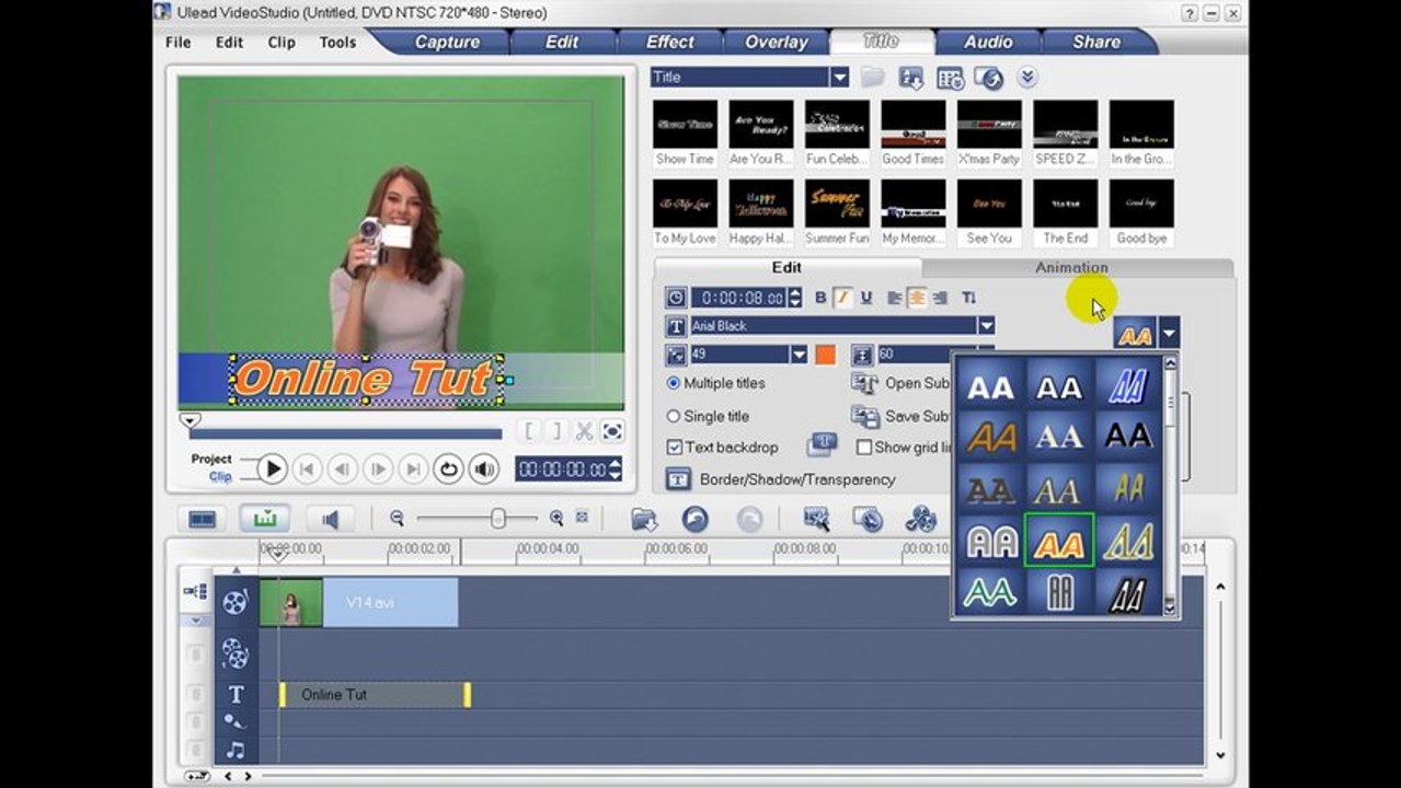 4th Lesson OF Ulead Video Studio